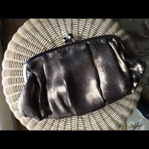 LIMITED EDITION  purse  brown bronze clutch bag